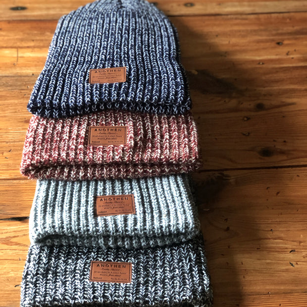 Leather Label Beanie - Bulky Knit