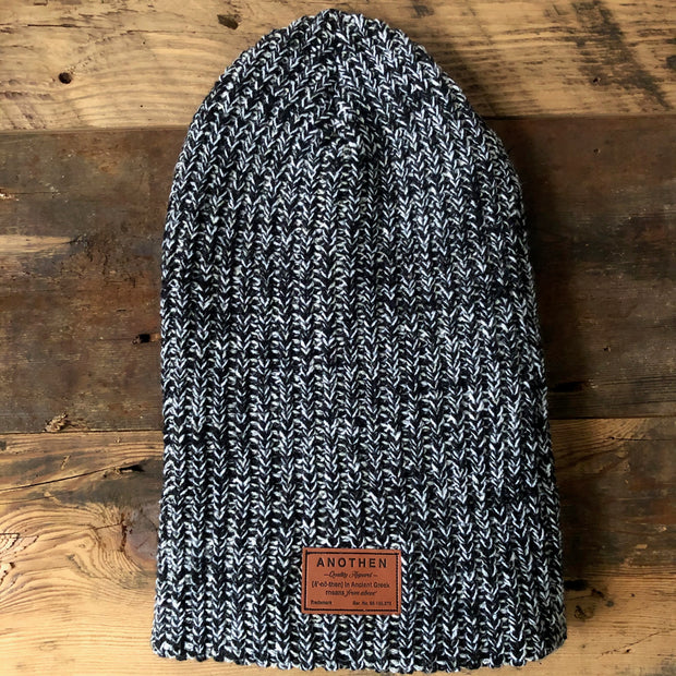 Leather Label Beanie - Bulky Knit